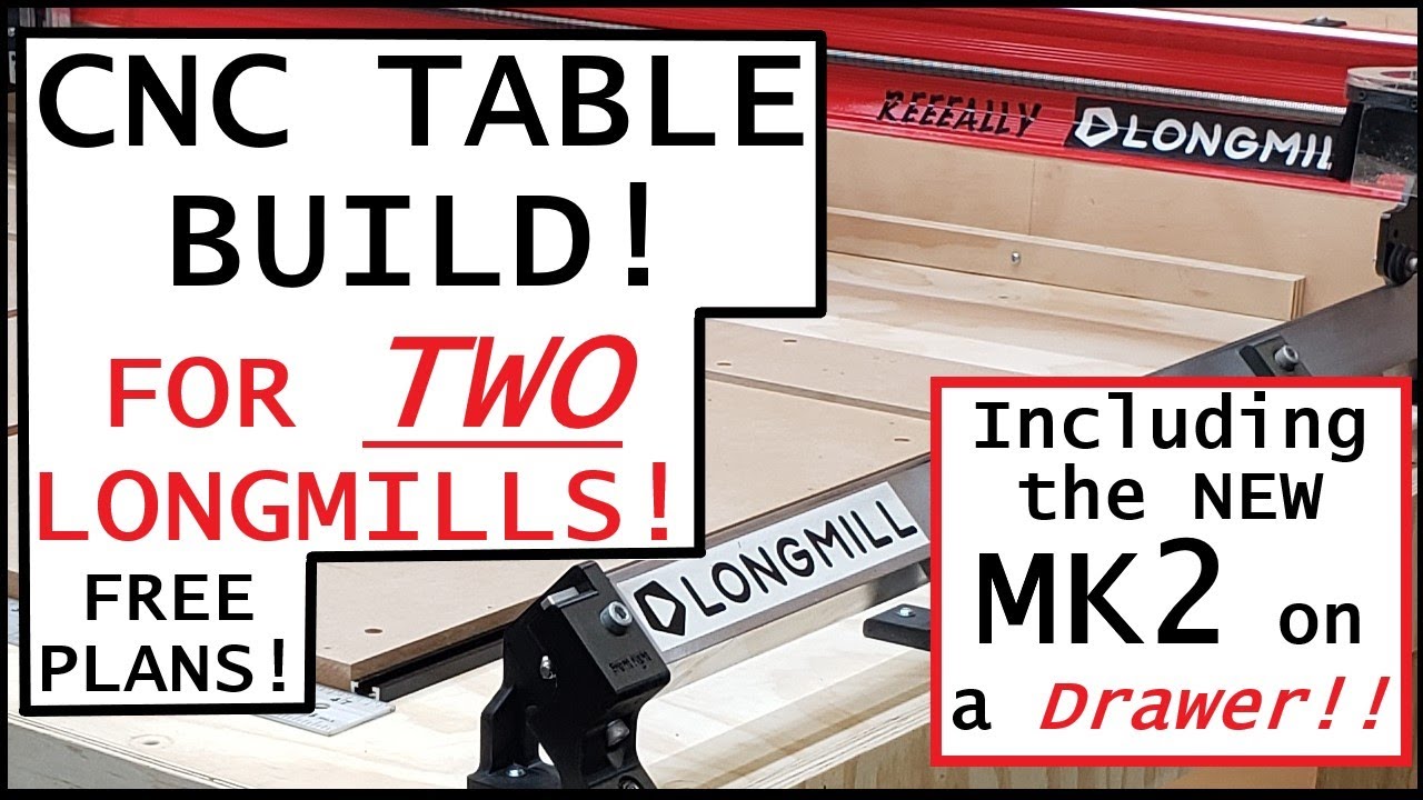 One Table For Two LongMills! A 48" wide on Top and The NEW MK2 30"  x 30" on a Drawer!