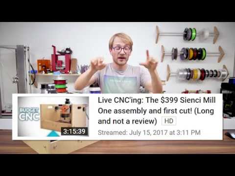 This is what happened with the Sienci CNC livestream
