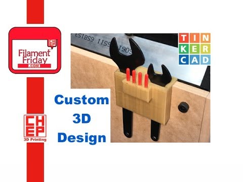 Custom 3D Design using Tinkercad for Sienci Mill One Tool Holder