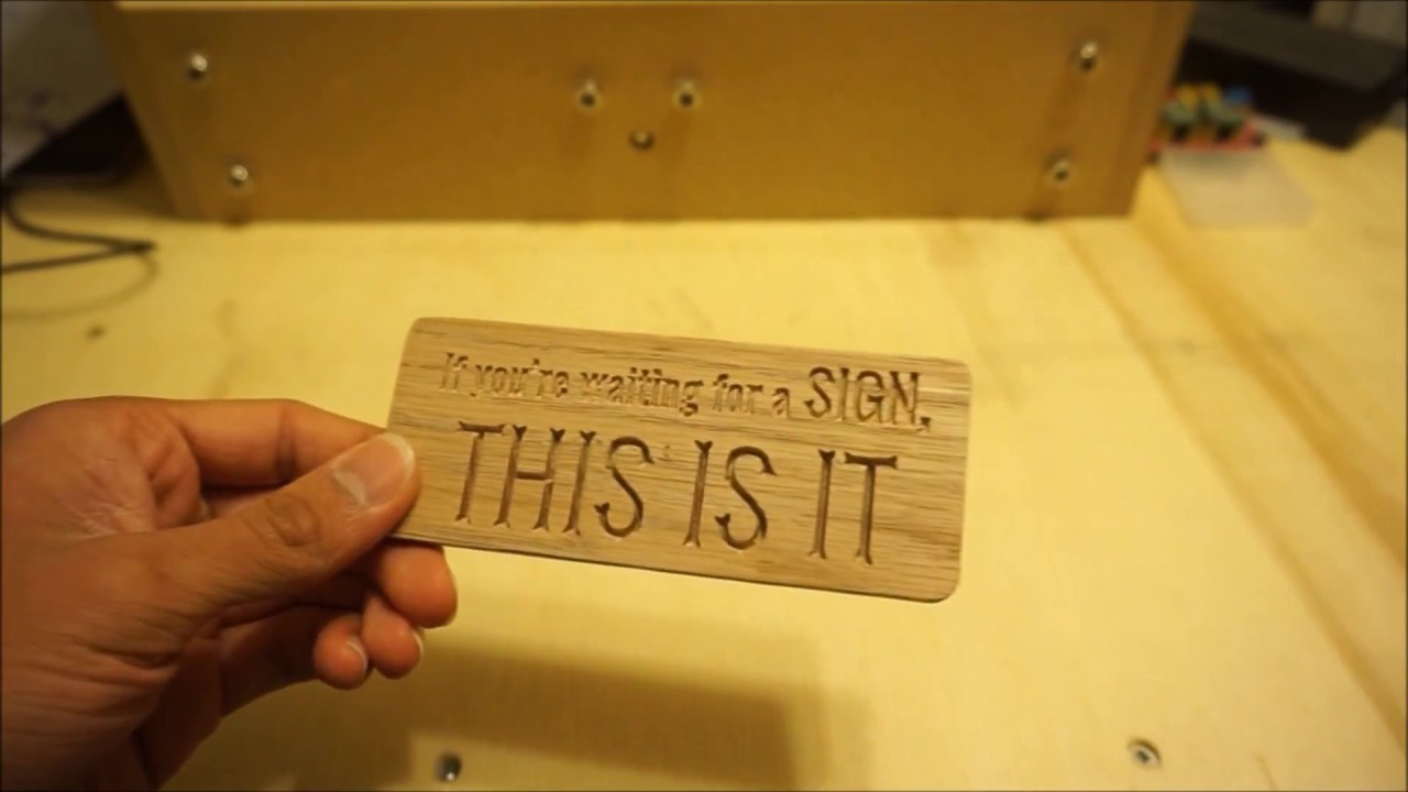 Sienci Mill One: V-Bit Engraving a Sign