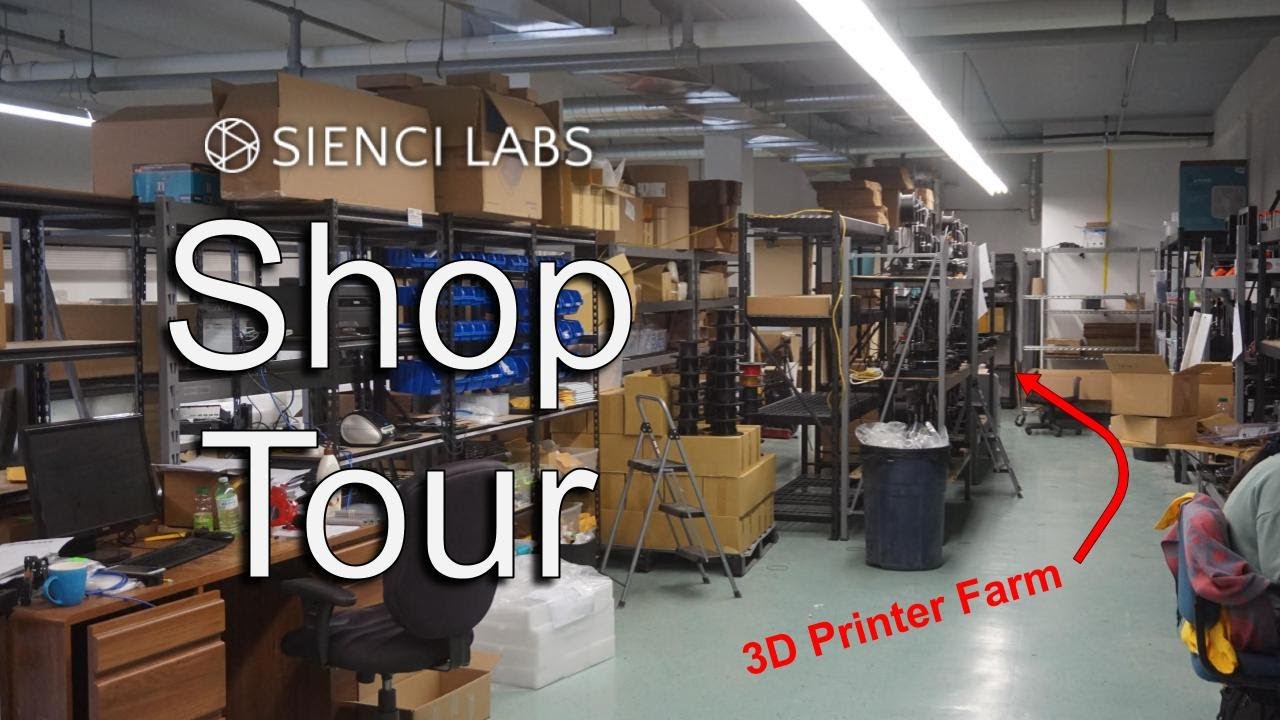 Growing ever bigger: See our 3D Printer Farm and more! - Sienci Labs Office Tour